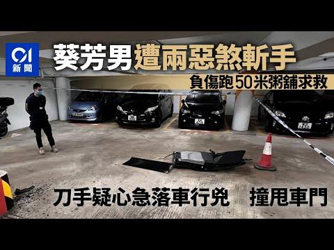 葵芳邨斬人│男子中伏遇襲　刀手疑心急落車行兇　車門撞壆飛脫｜01新聞
