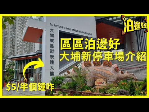 大埔新停車場介紹｜$5/半個鐘，夠晒平，仲有免費中叉位60個｜泊完行去大埔超級城都唔使3分鐘｜大埔東昌街康體大樓停車場 - 區區泊邊好