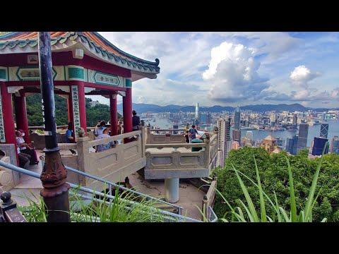 香港太平山/山頂廣場/凌霄殿蠟像館/獅子亭及夜遊山頂公園(粵語現場解述)2021The Peak Galleria/ Peak Tower/ Victoria Peak Garden by Night