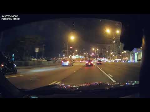 Driving from Leighton Centre parking to North Point 游車河銅鑼灣禮頓中心停車場去北角