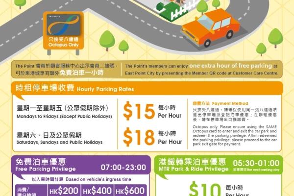 東港城停車場免費泊車優惠推廣
