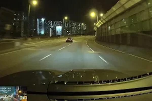 遊車河九龍灣MegaBox停車場去坑口蔚藍灣畔停車場Driving from Kowloon Bay Megabox car park to Residence Oasis car park